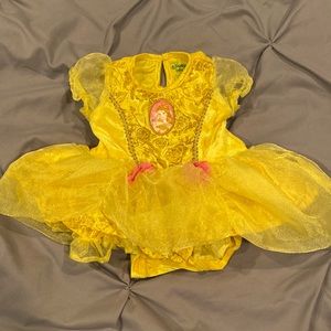 NWOT. Disney baby Belle onesie dress. 0-6 months.